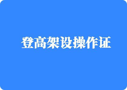 啊啊啊操我啊用力操我登高架设操作证